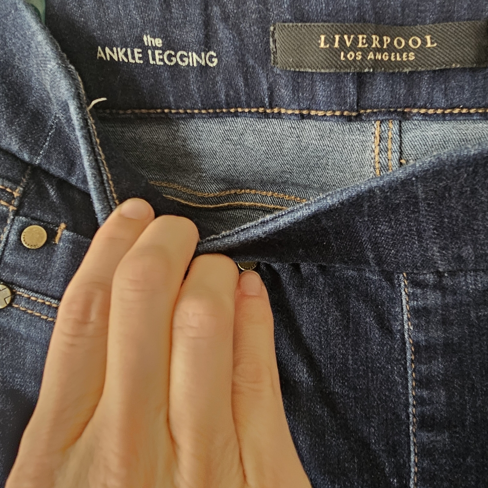 Liverpool Women's Blue Ankle Legging Jeans